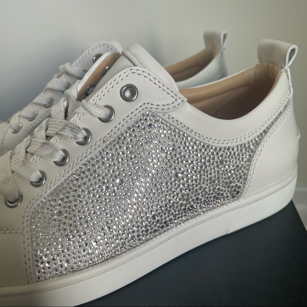 Christian Louboutin Louis Junior Mix Strass In Version Snow, size 40, worn - Picture 5 of 10